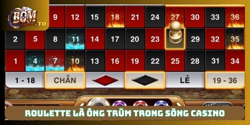 Roulette là ông trùm trong sòng casino
