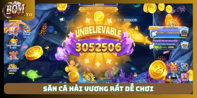 Săn cá Hải Vương rất dễ chơi