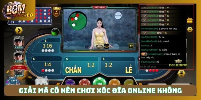 Giải mã có nên chơi xóc đĩa online không